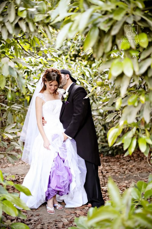 Purple wedding wedding dress